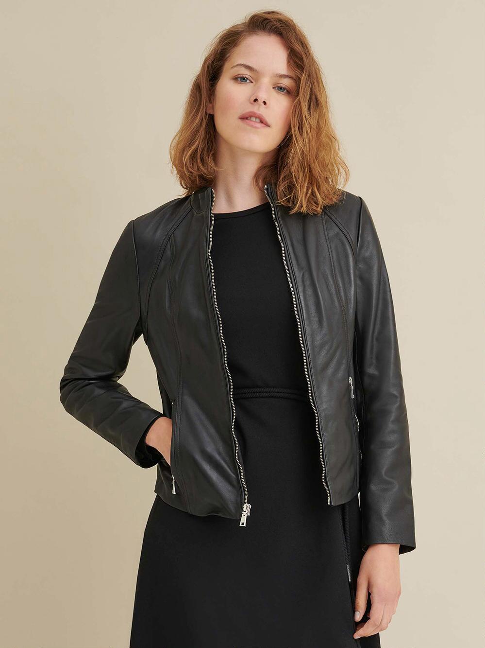 Leather 2025 scuba jacket